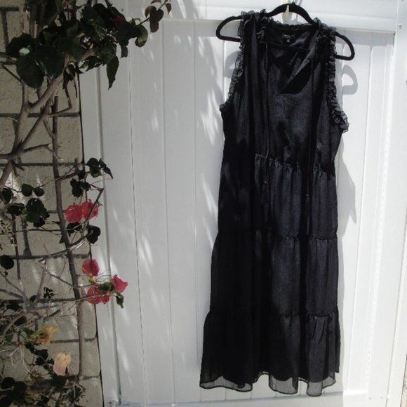 Whot What Wear Dresses & Skirts - WHO WHAT WEAR Black Dress with Ruffles 2XL Black